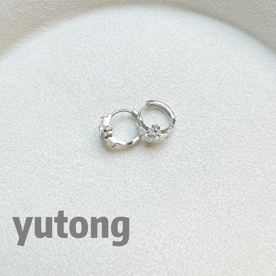 铜合金锆石耳饰 【雨桐轻奢饰品】设计款耳环YT03287