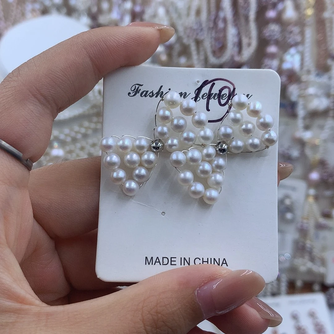 项链银S925镶嵌淡水珍珠