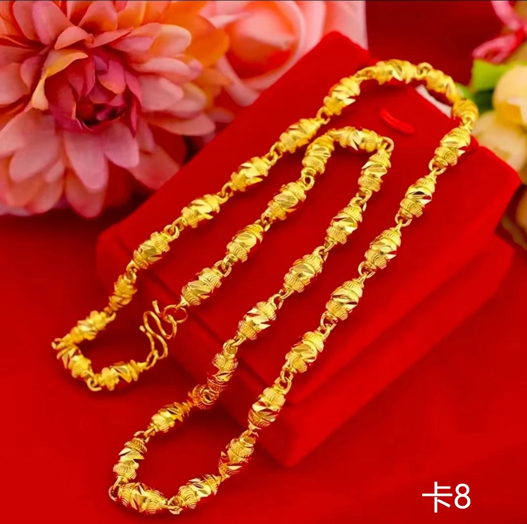 合金项链 橄榄链 经典男款项链  男士百搭款   简约 耐磨    经典