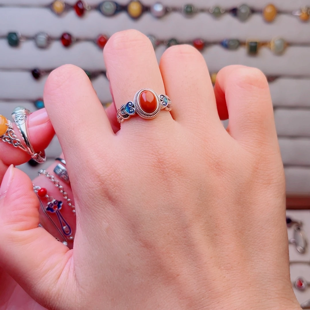 楠***@足银大理石纯银戒指