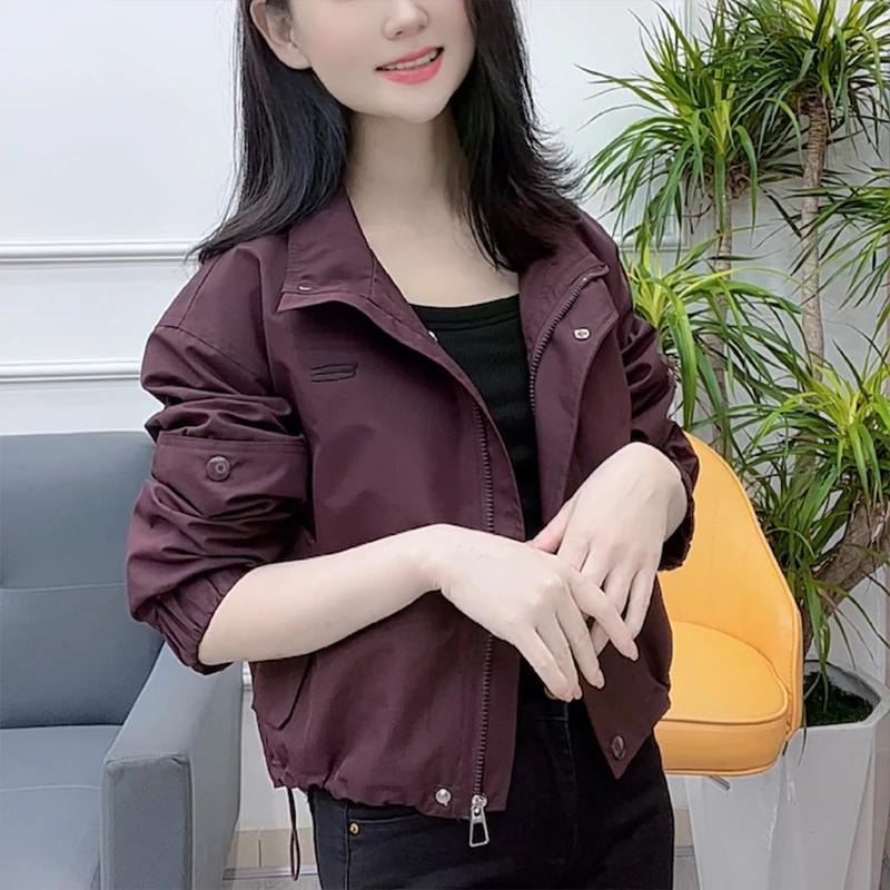 小个子高级感夹克短外套女2025年秋季新款时尚洋气减龄拉链上衣潮
