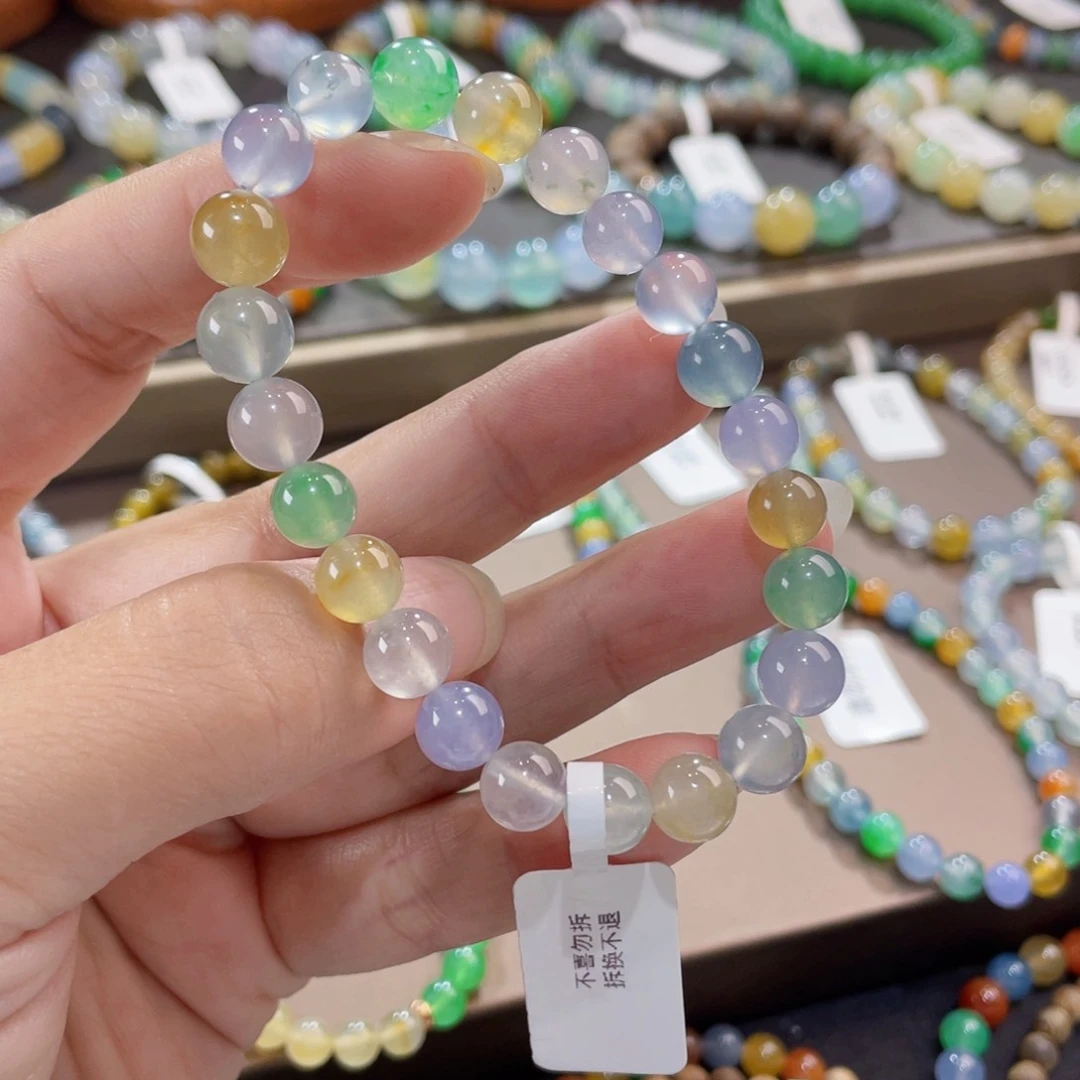 未镶嵌手链翡翠高种高色多宝