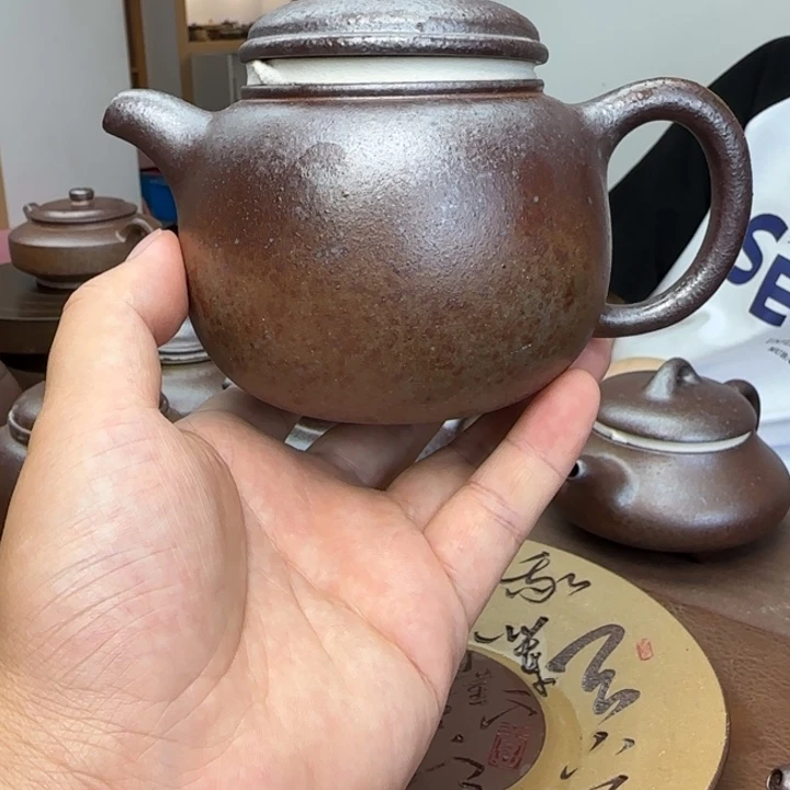 茶壶紫砂柴烧底槽清匏尊壶350CC
