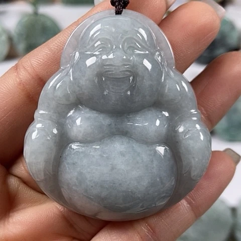 翡翠颈饰未镶嵌大佛福利