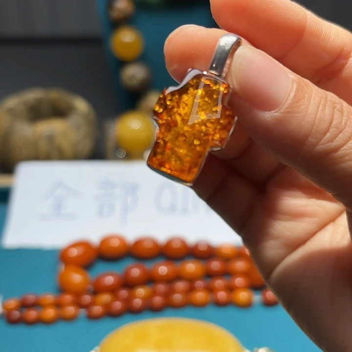 琥珀未镶嵌颈饰波兰设计琥珀蜜蜡