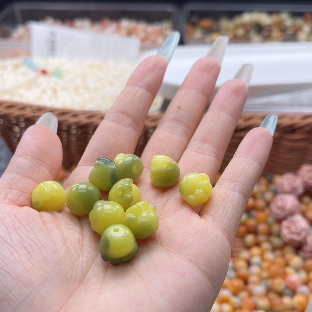 白玉菩提吊坠k12mm/20颗猫爪青柠