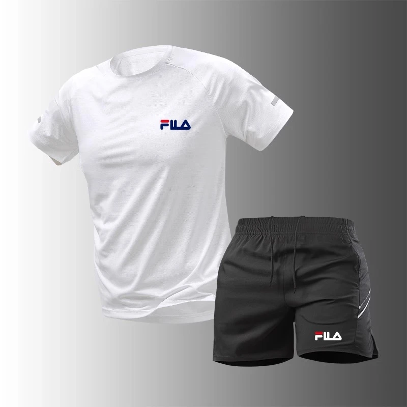 一折专区丨男夏季运动服休闲运动套装薄款速干短裤休闲宽松短袖