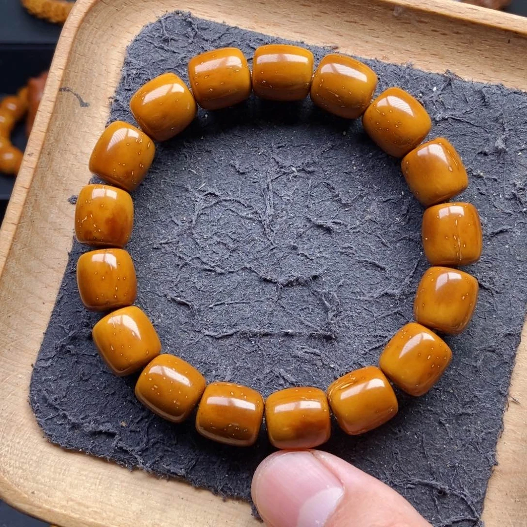 紫金鼠手串11+mm精品黄金甲直切近实心