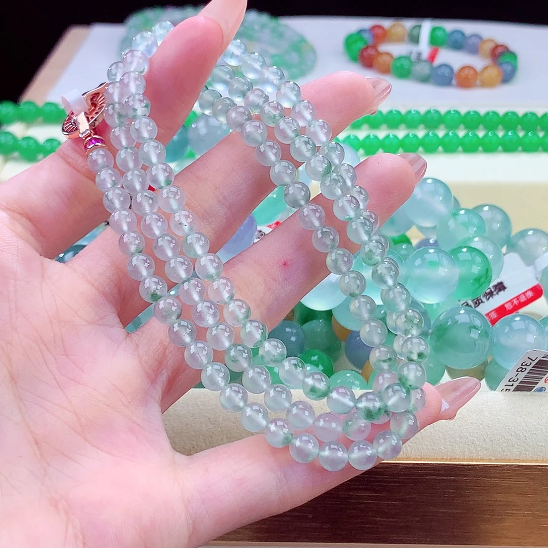 未镶嵌手链翡翠卡5mm