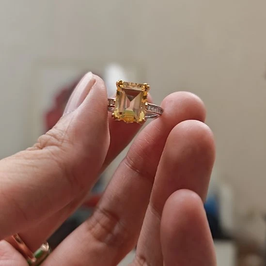 水晶戒指银S925镶嵌人****）