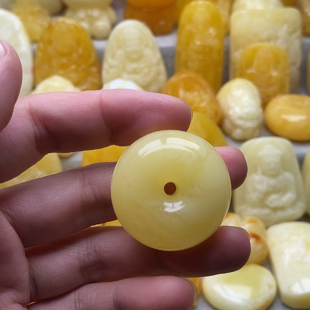 琥珀颈饰未镶嵌琥珀蜜蜡吊坠