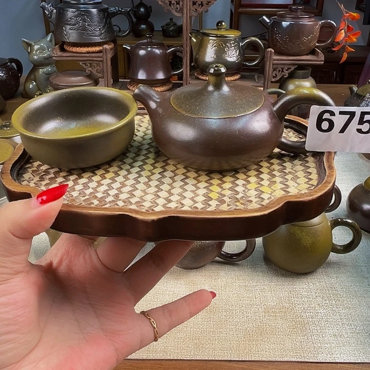 柴烧壶泡茶香柴燒壺泡茶香