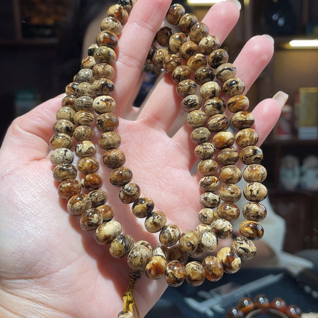 琥珀手链未镶嵌9m花