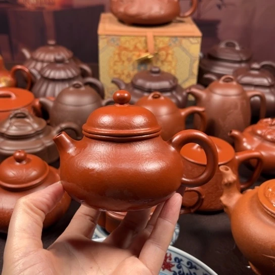 茶壶紫砂小**?原矿朱泥140毫升