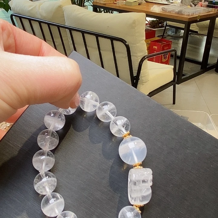 水晶手链未镶嵌白幽灵貔貅11➕