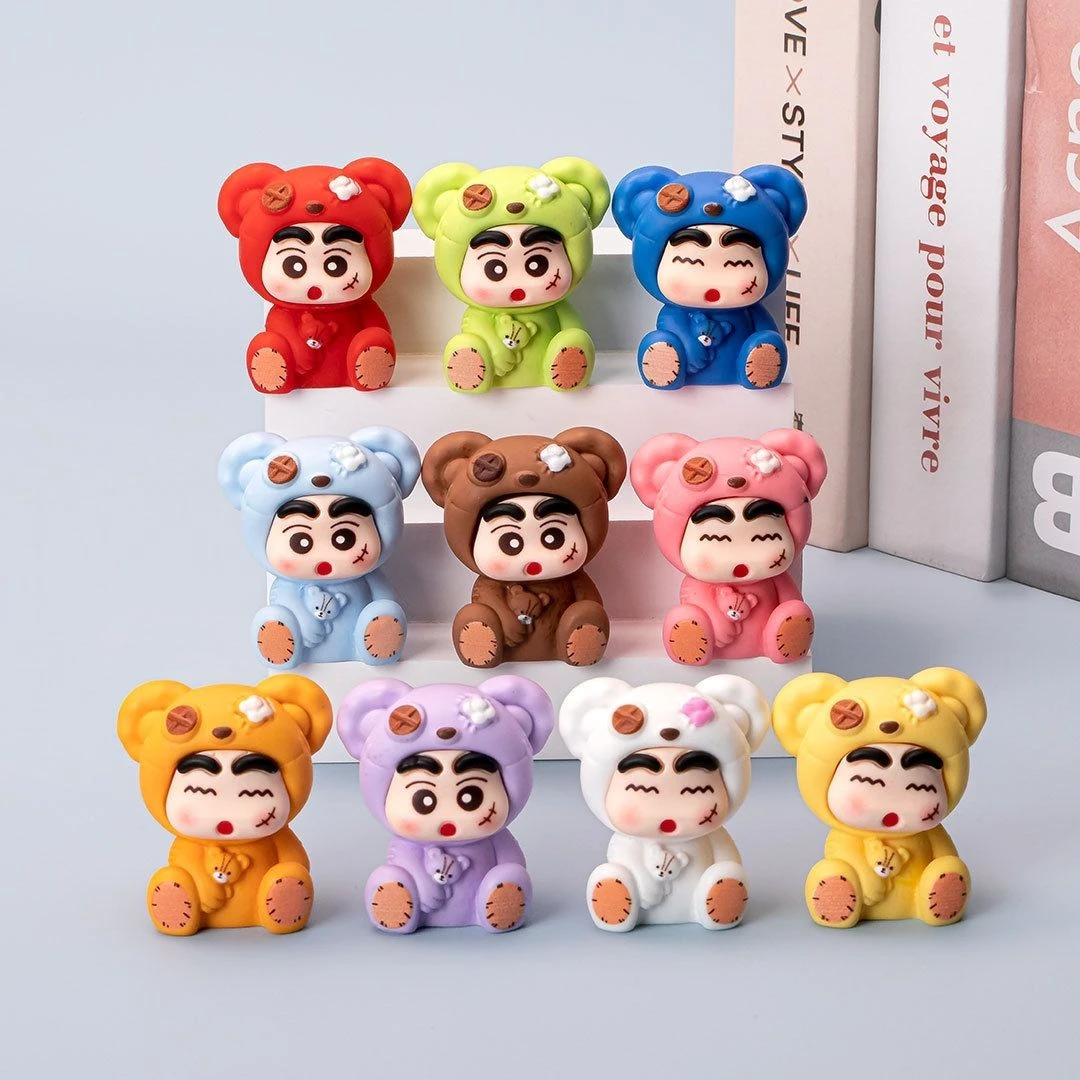 【九宫格】手感漆补丁熊小新饰品摆件