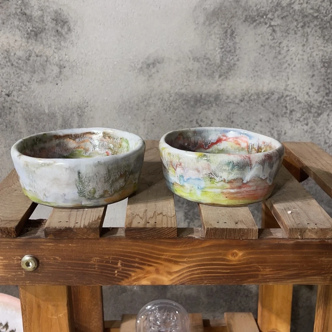 j***c两个手捏小号碗内口9