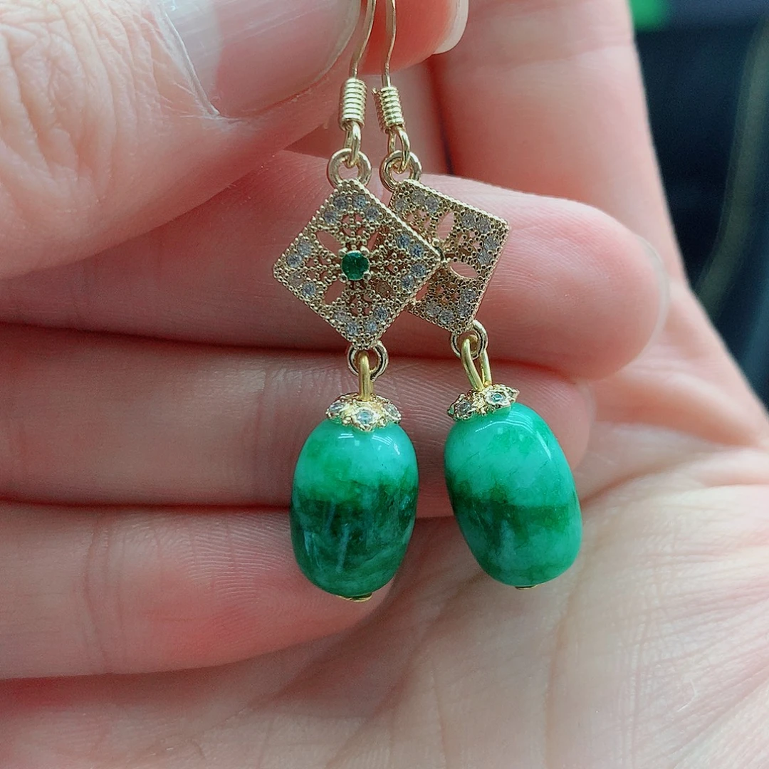 翡翠银S925镶嵌颈饰