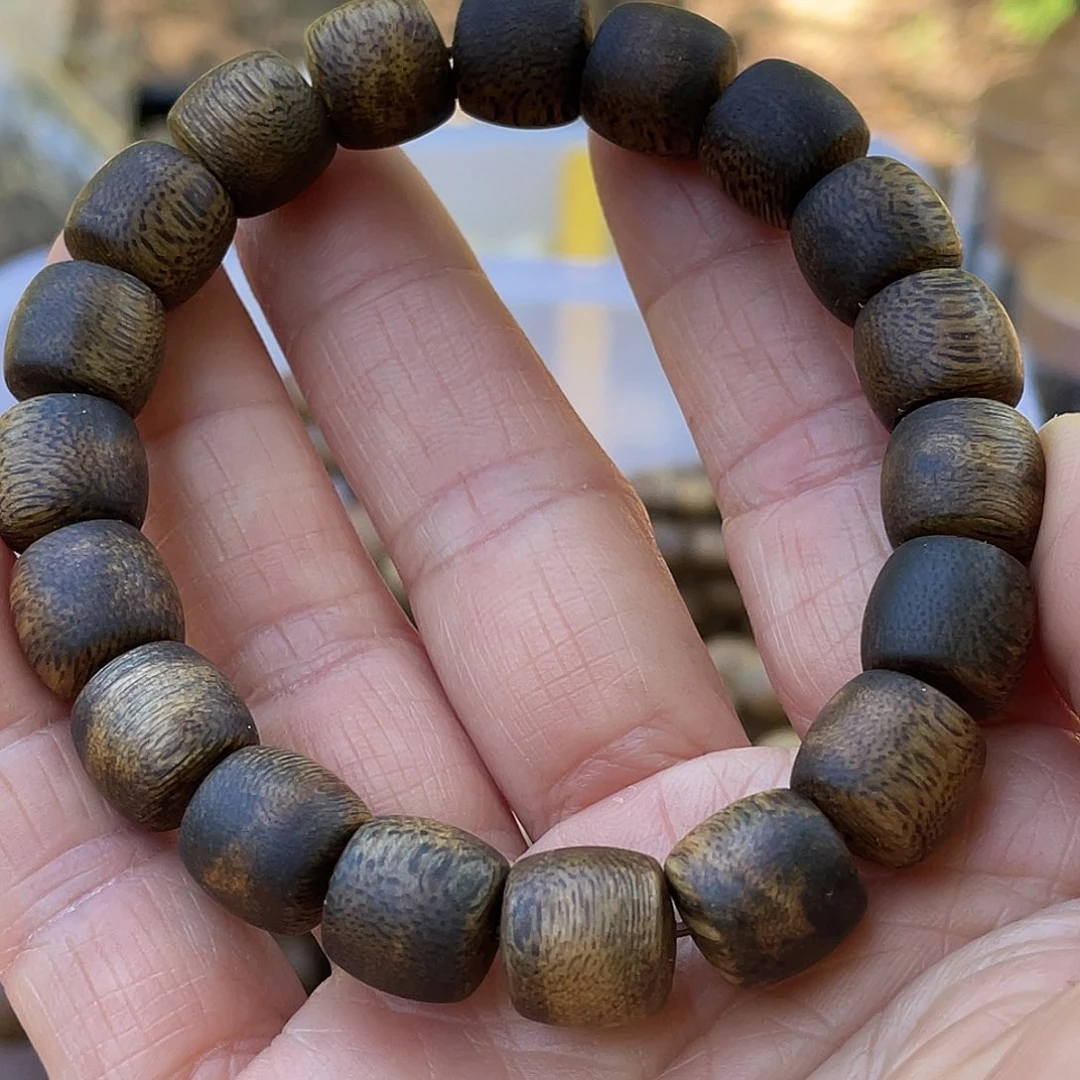 沉香手串99沉鼓珠11mm13克