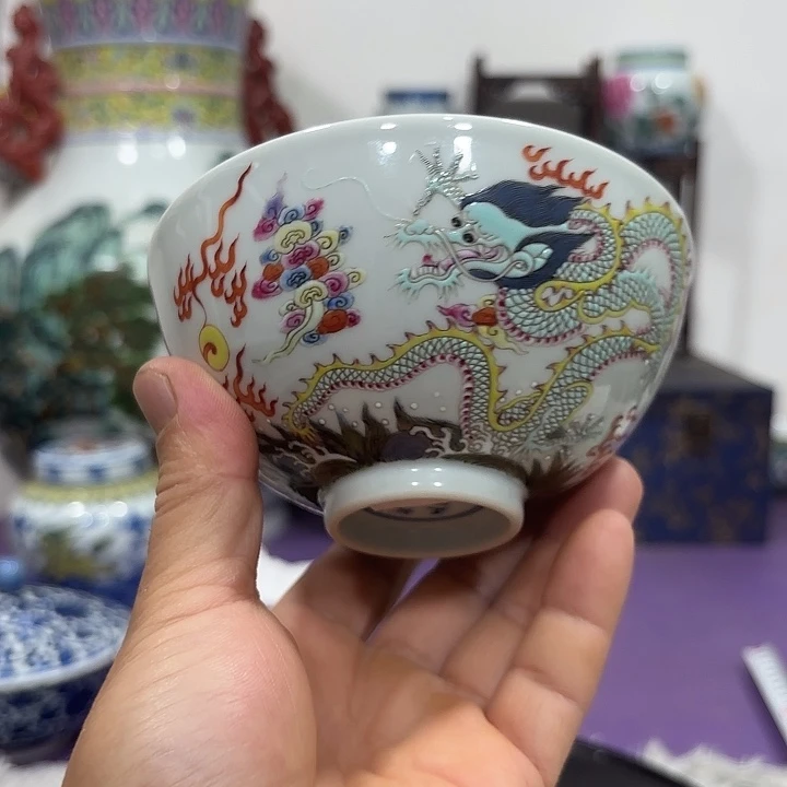 ༺***༻摆件粉彩碗666666688888