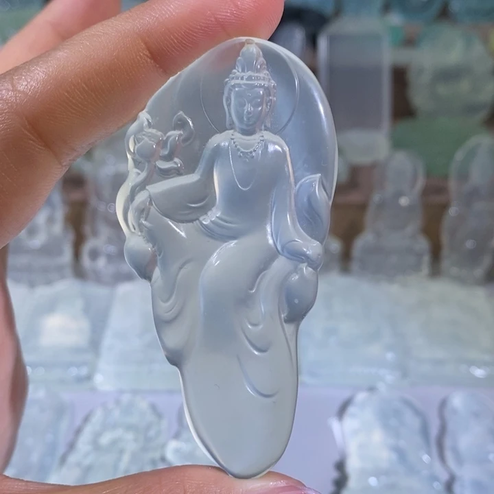 岫玉未镶嵌吊坠吊坠