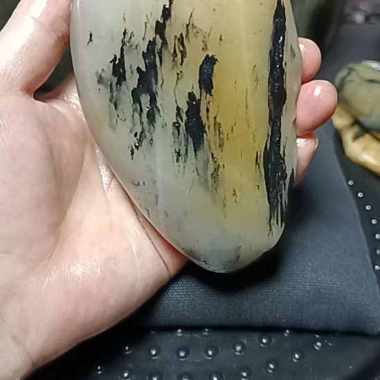 新疆金丝玉原石国画