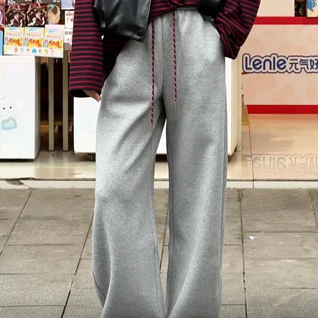 易缔媤加绒弯刀休闲裤D13171G9002