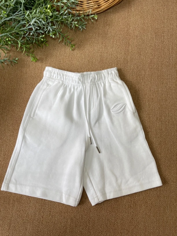 0726 白色针织短裤