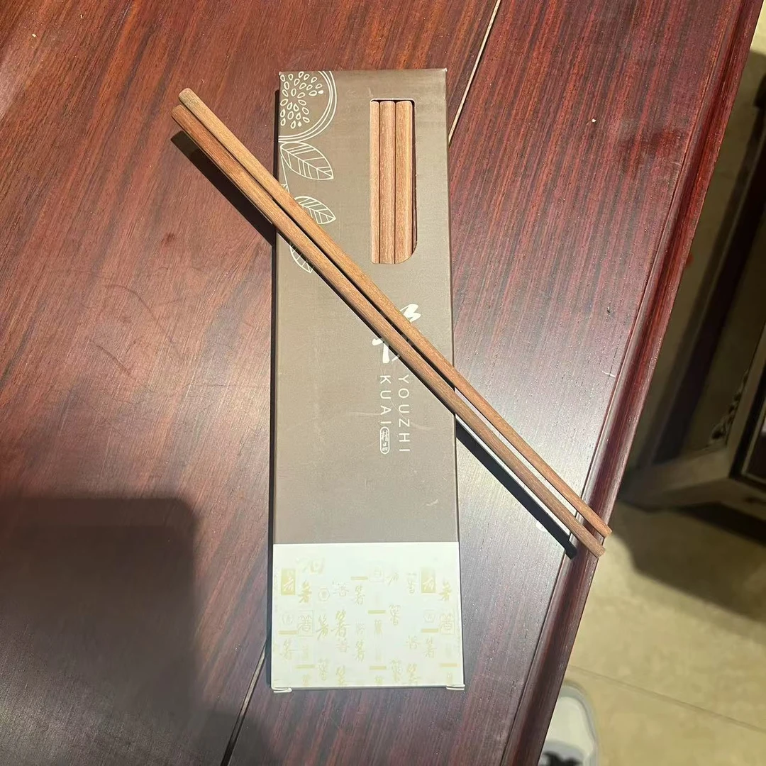 红檀筷子十双装可送礼可自用
