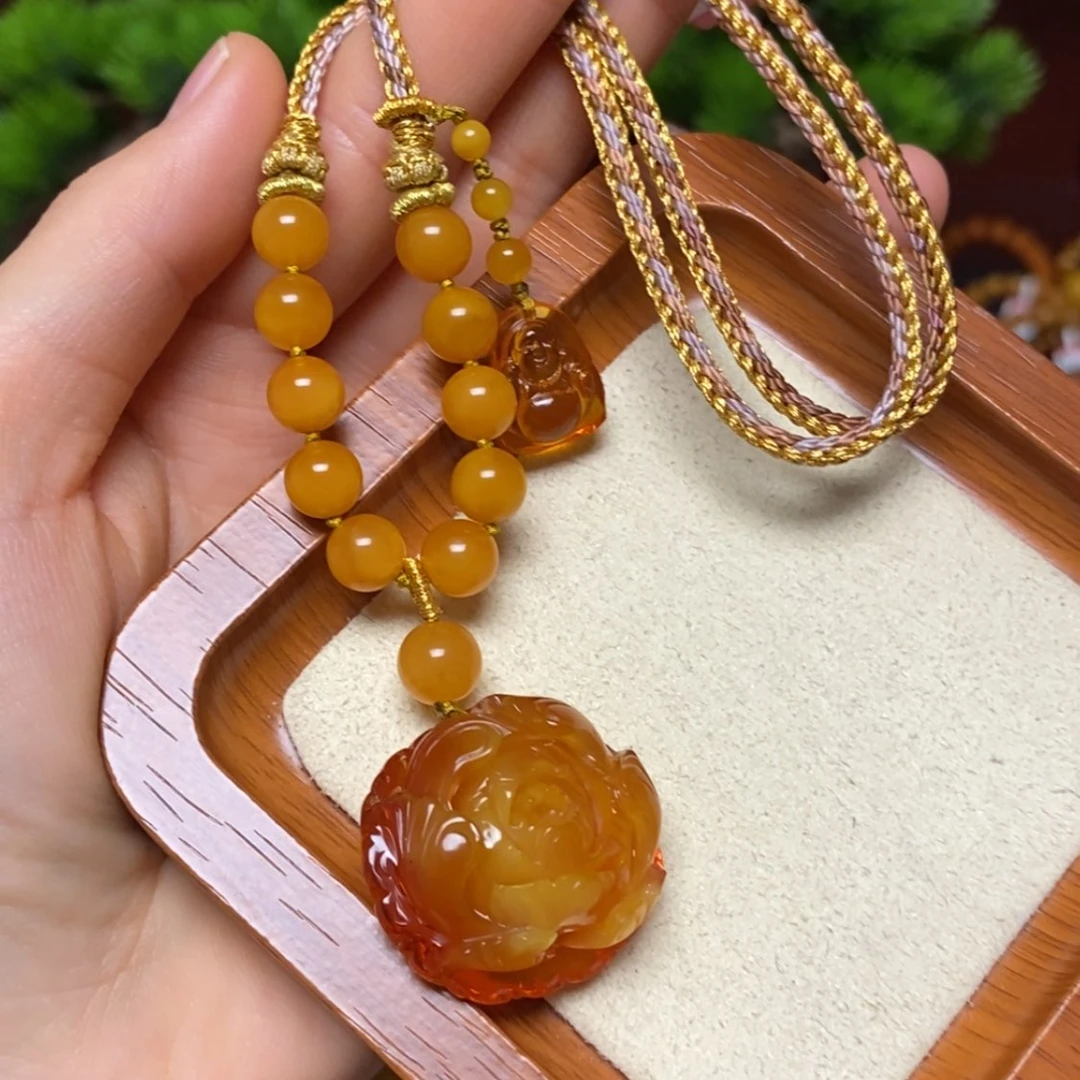 【闪购商品】未镶嵌颈饰蜜蜡项链