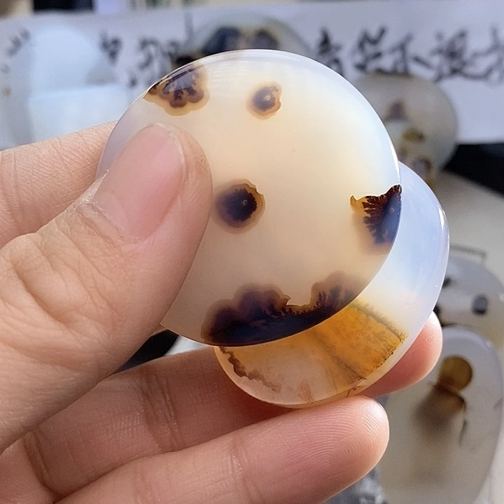 玛瑙/玉髓颈饰未镶嵌叶*曦