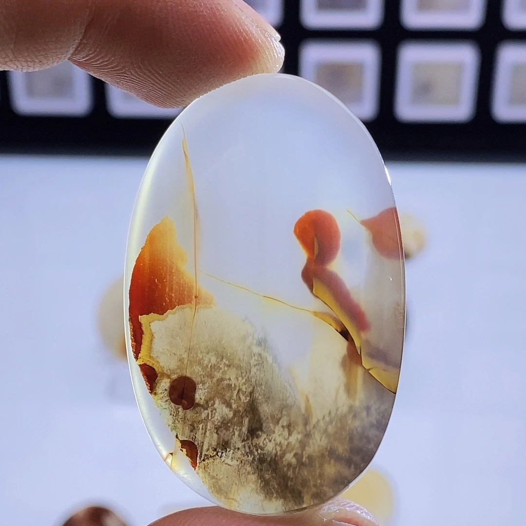 梦***裳玛瑙/玉髓未镶嵌吊坠(不含链)