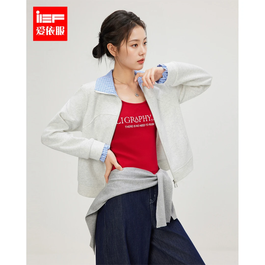 IEF/爱依服2025秋季新款韩版洋气简约气质小众设计感通勤百搭外套