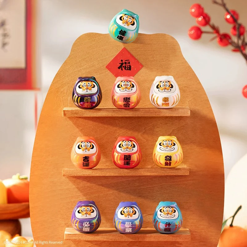 【拆盒】正版我不是胖虎-祈愿达摩系列盲盒潮玩手办摆件