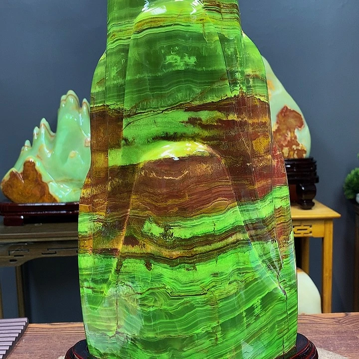 石材靠山摆件创意