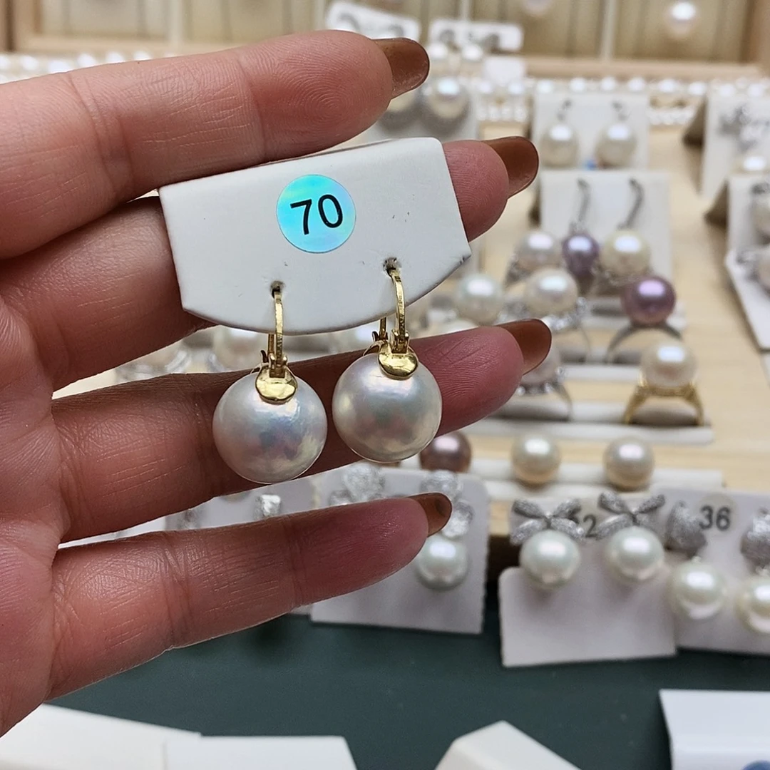 花****淡水珍珠颈饰银S925镶嵌