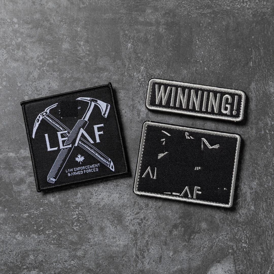 LEAF元素士气章冲锋衣徽章臂章书包贴章军鸟书包冲锋衣中国魔术贴