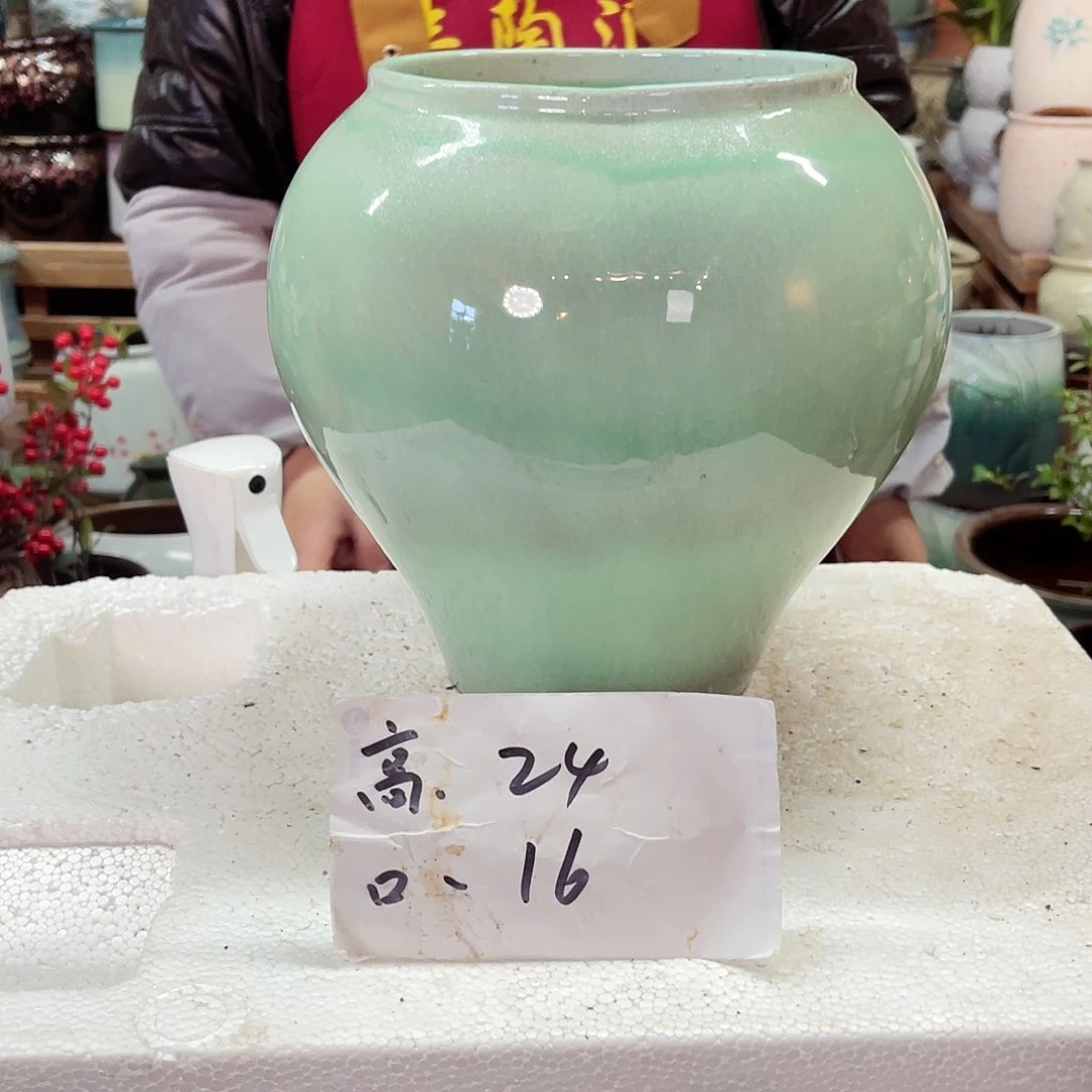 紫砂花盆高度24口径16