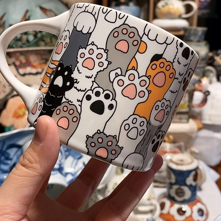 搪瓷猫爪咖啡杯…………