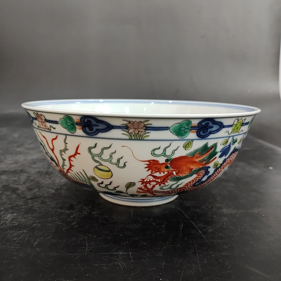9966斗彩龙凤纹碗