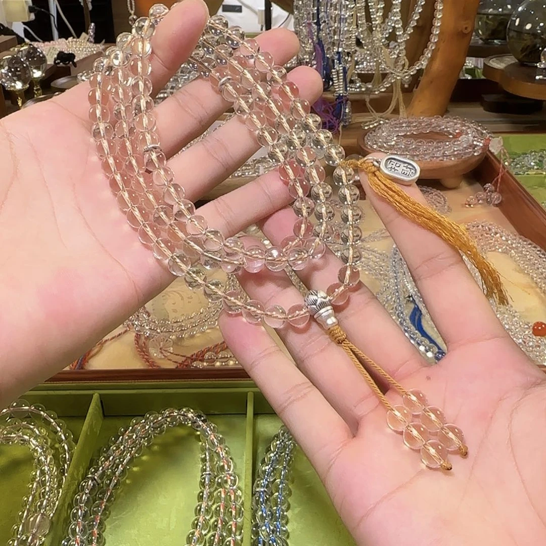 Y***a未镶嵌手链水晶白水晶108