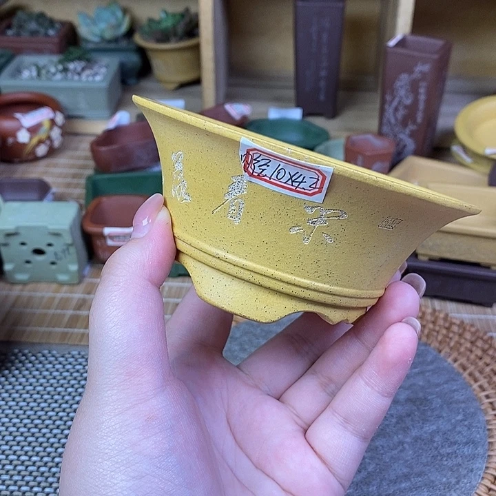 琉璃手工艺品宜兴紫砂精品花盆