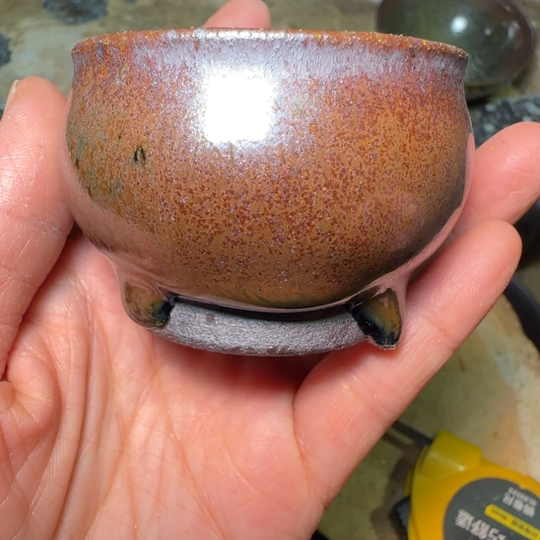 柴烧建盏茶盏茶杯620