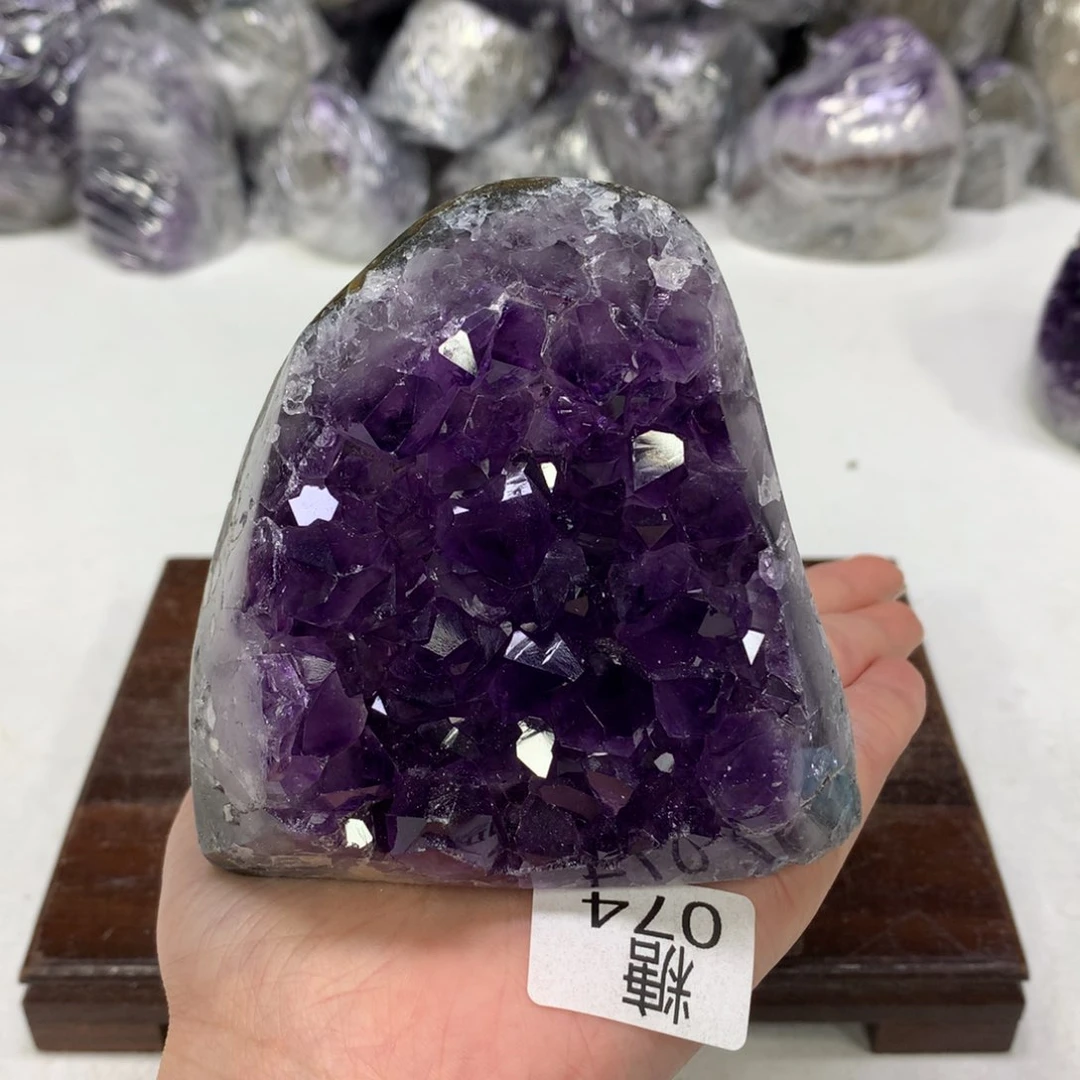 紫晶摆件未镶嵌水晶