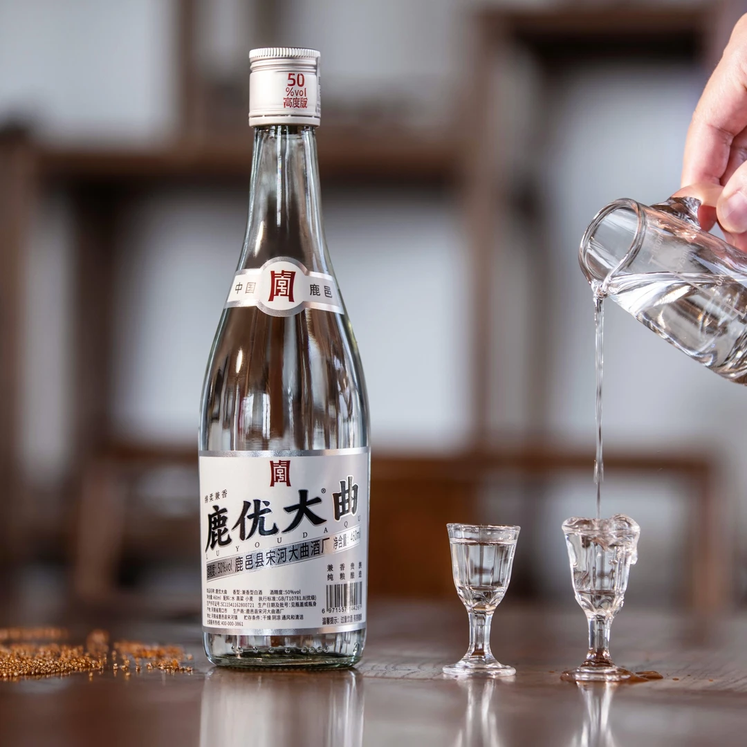 鹿优大鹿优大曲460ml*6瓶兼香型大瓶公文包小酒纯粮白酒50%vol460