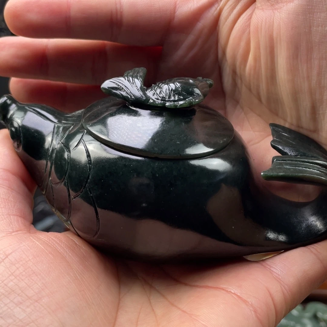 未镶嵌和田玉摆件和田玉茶壶未镶嵌