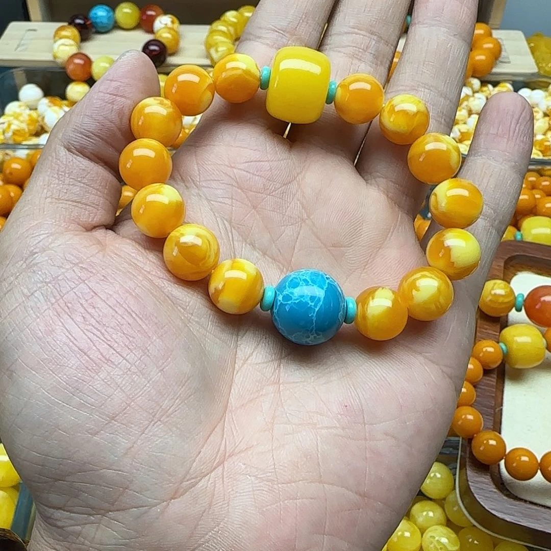 ❥***❥无非金属精品老蜡色素串搭配一条