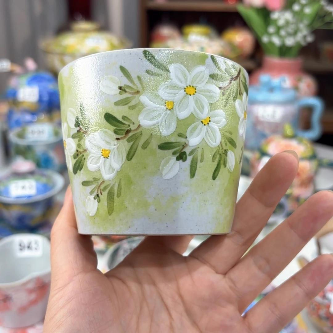 景德镇手绘高温釉下彩陶瓷茶具