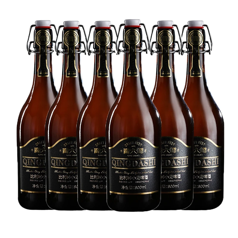 青岛青大师精酿原浆啤酒比利时小麦啤酒整箱800ml*6瓶