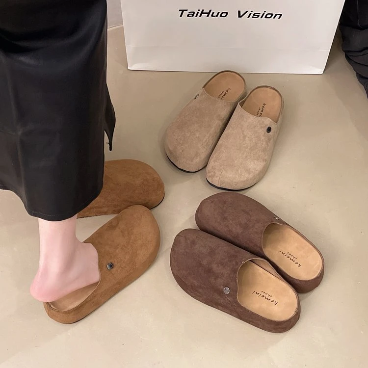 2025春夏季新款包头厚底时尚女拖鞋